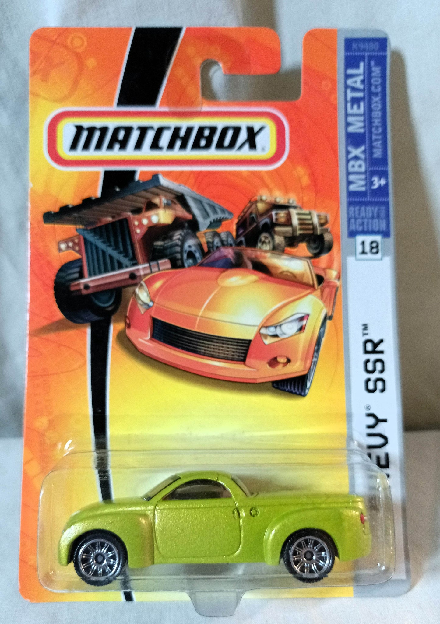 Matchbox #18 Chevy SSR Convertibnle Pickup MBX Metal 2007 - TulipStuff