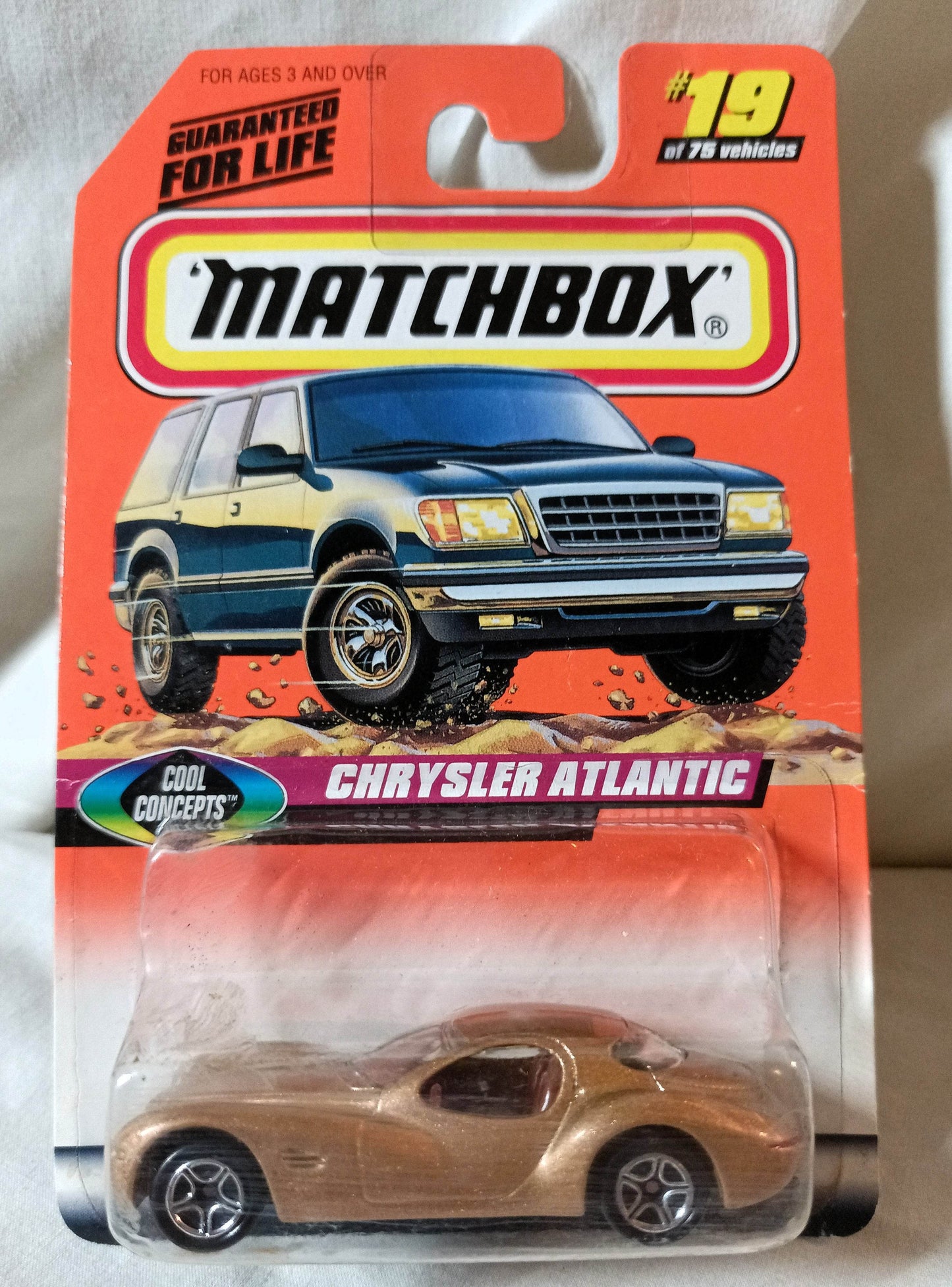 Matchbox 7 Chrysler Atlantic Sports Car Cool Concepts 3 Series 1998 - TulipStuff