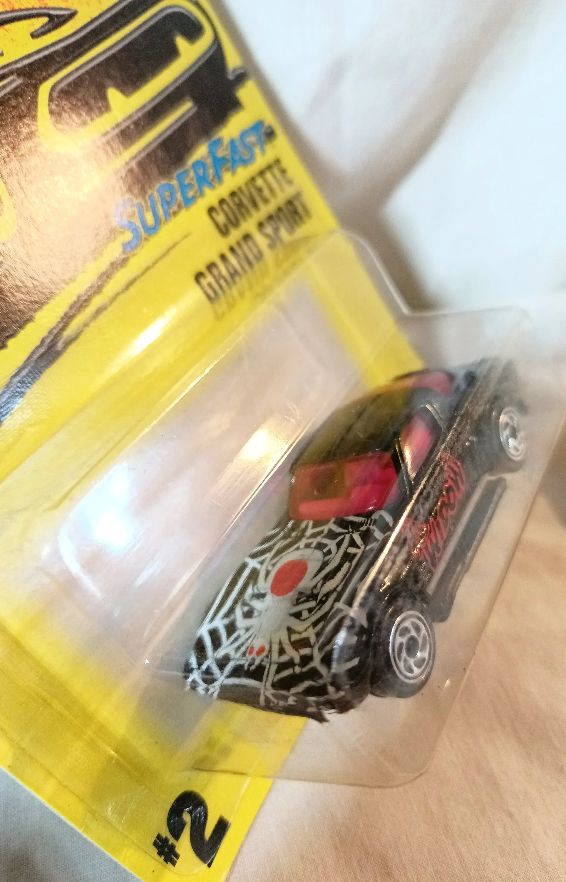 Matchbox #2 Chevrolet Corvette Grand Sport Black Widow 1996 - TulipStuff