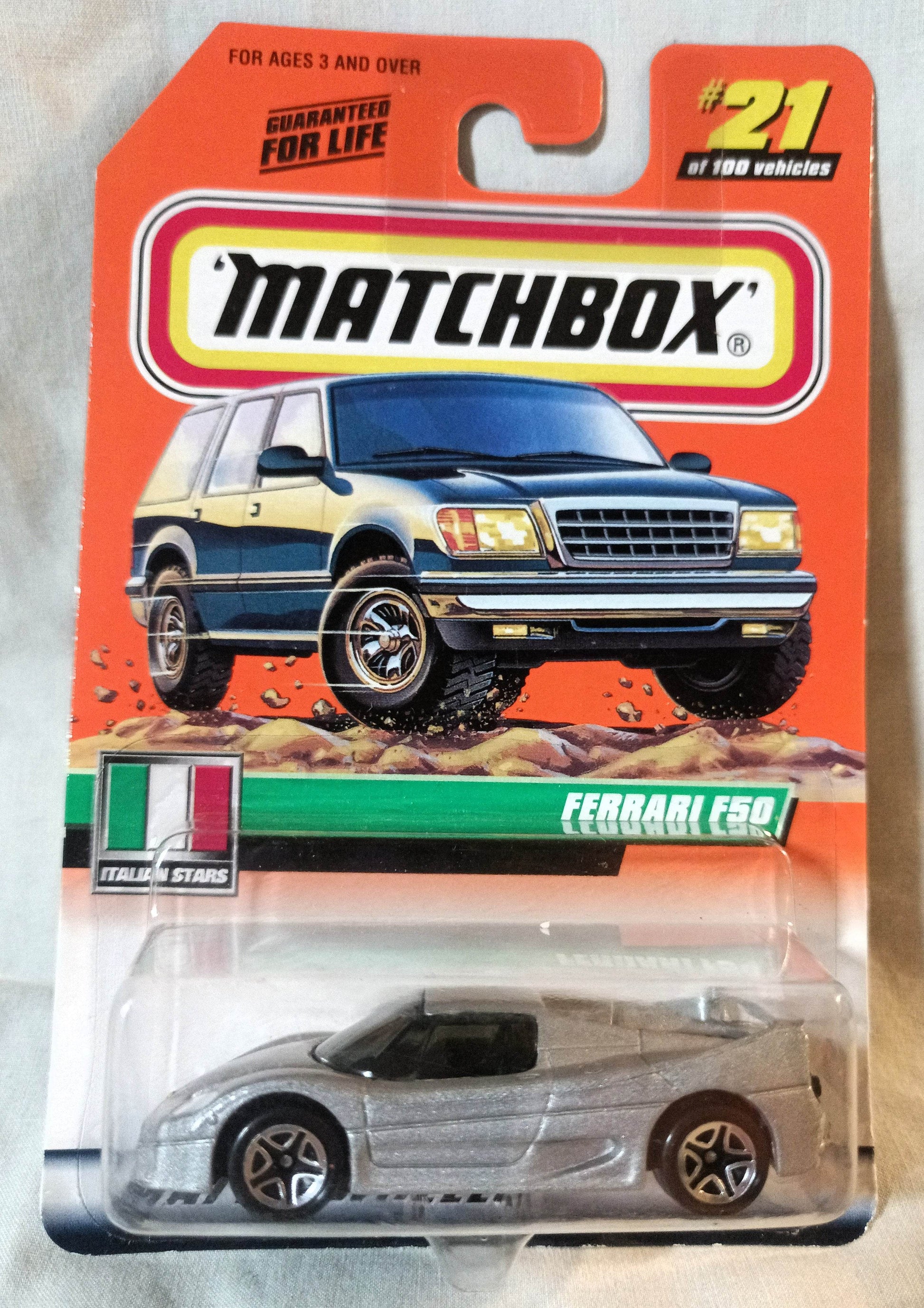 Matchbox 21 Italian Stars Ferrari F50 Sports Car 1999 - TulipStuff