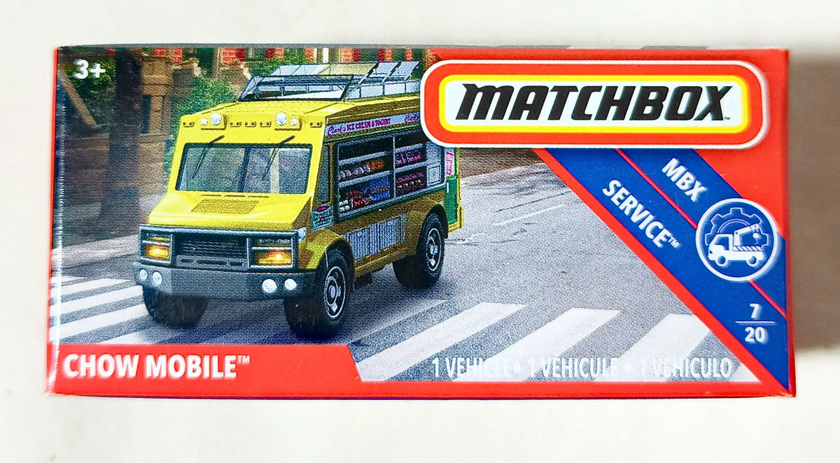 Matchbox 2018 Power Grabs Chow Mobile Food Truck MBX Service Yellow - TulipStuff