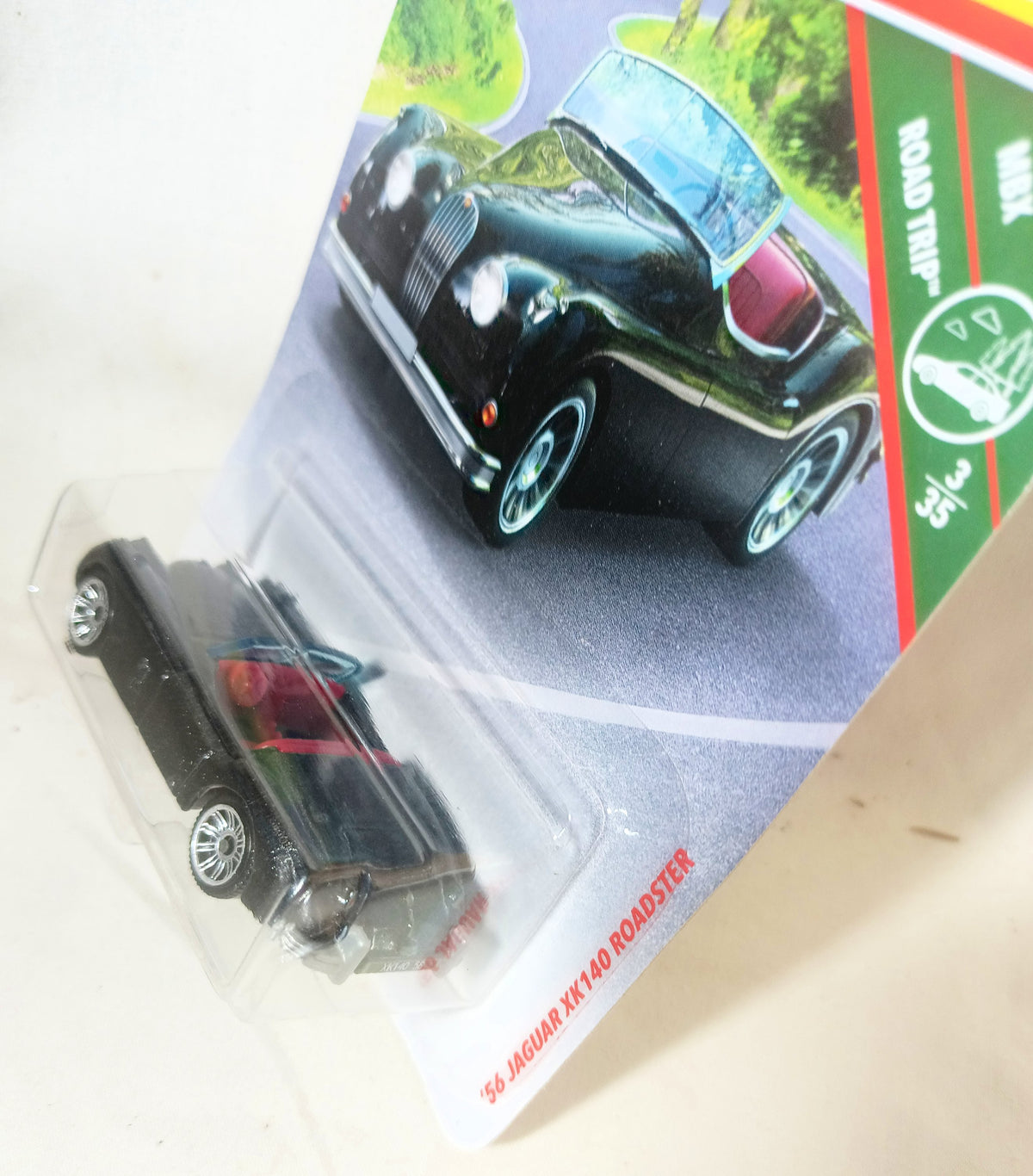 Matchbox MB3 '56 Jaguar XK140 Roadster MBX Road Trip 2018 - TulipStuff