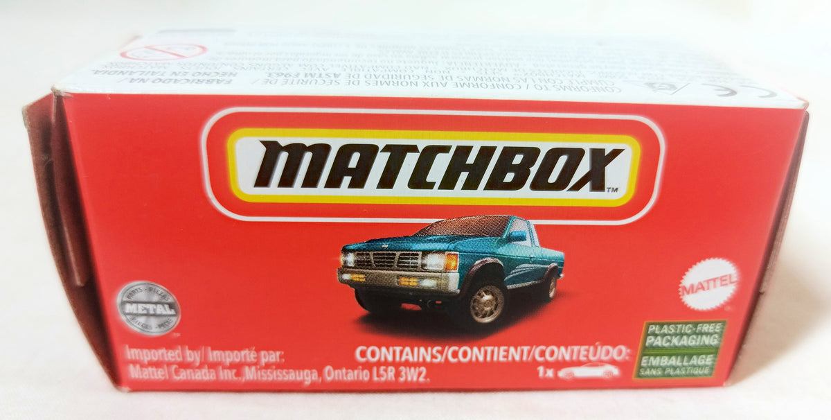 Matchbox 2021 Power Grabs #38 Nissan Hardbody (D21) Pickup Truck Blue - TulipStuff