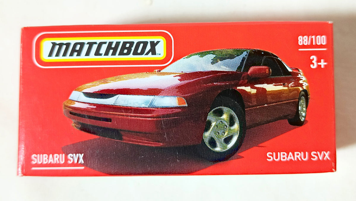 Matchbox 2021 Power Grabs #88 Subaru SVX Ryu Asada UK/CA Box - TulipStuff