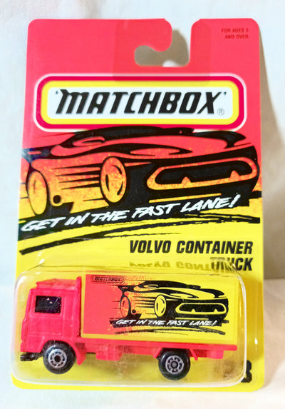 Matchbox #23 Volvo Container Truck Get In The Fast Lane 1996 - TulipStuff