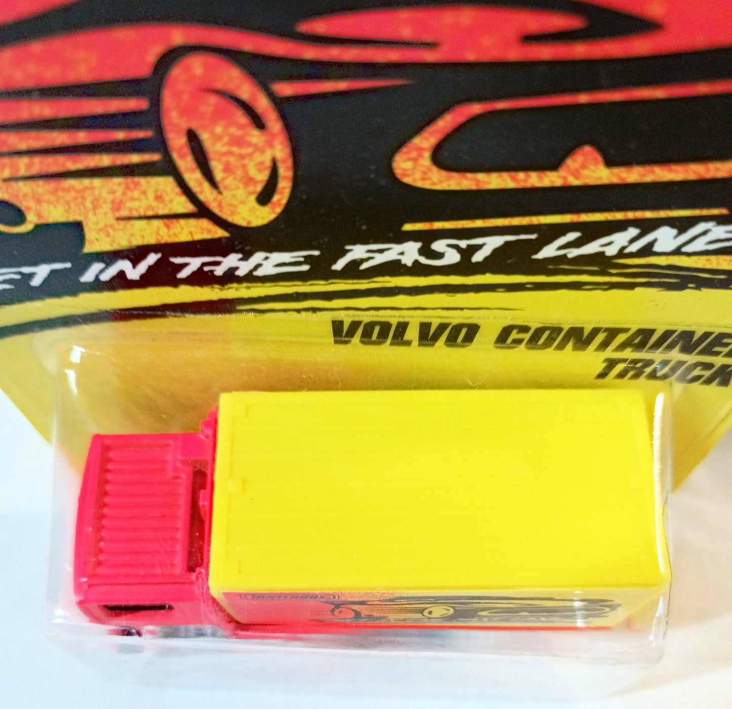 Matchbox #23 Volvo Container Truck Get In The Fast Lane 1996 - TulipStuff