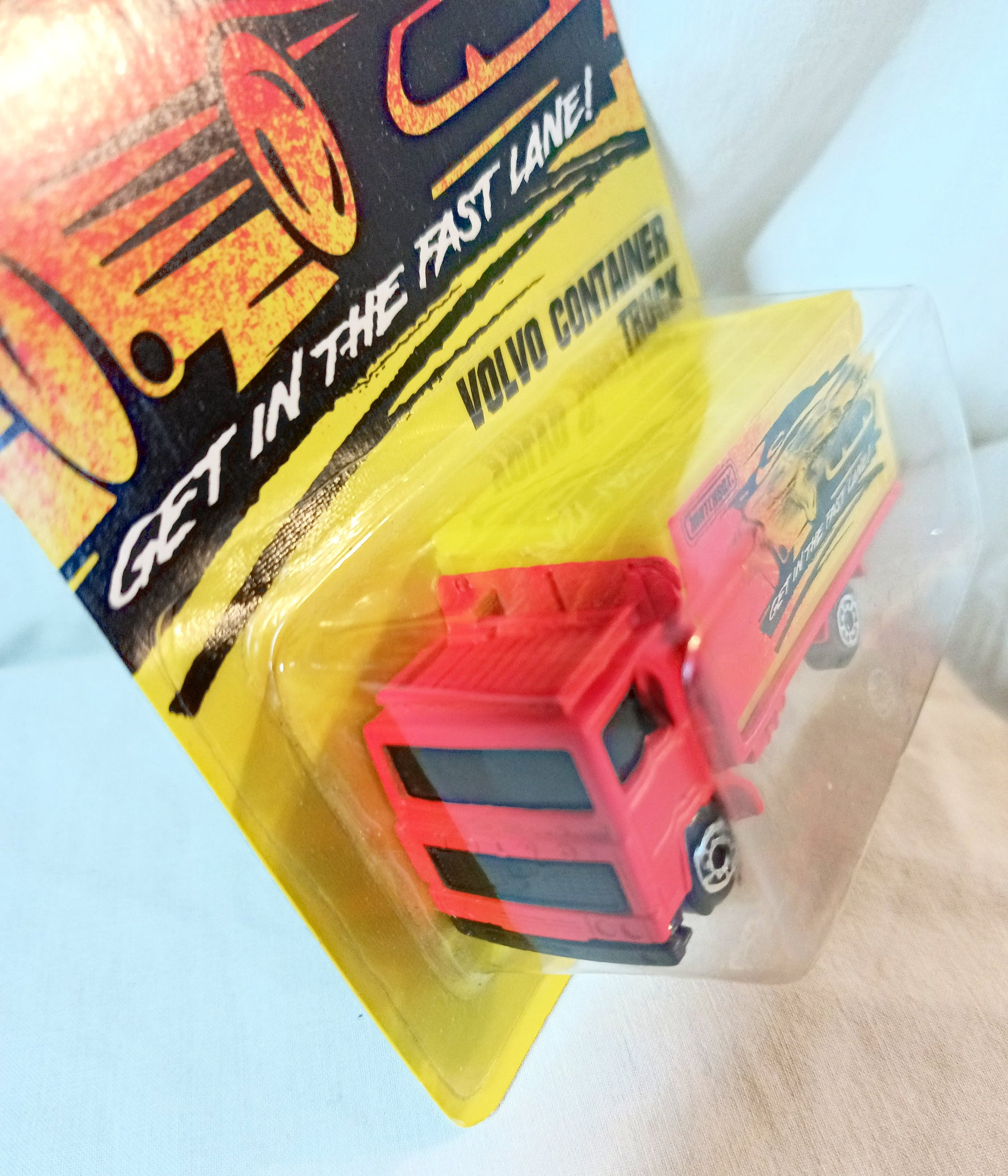 Matchbox #23 Volvo Container Truck Get In The Fast Lane 1996 - TulipStuff
