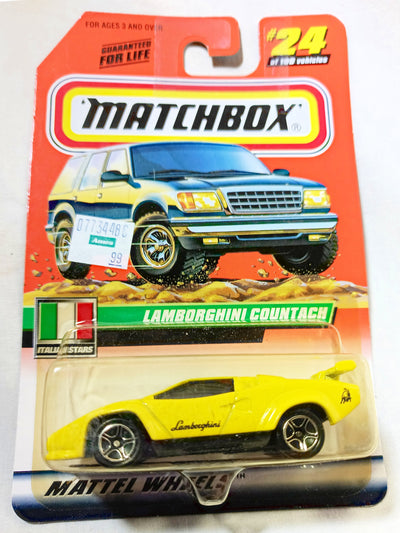 Matchbox 24 Italian Stars Lamborghini Countach LP500S Sports Car 2000 - TulipStuff