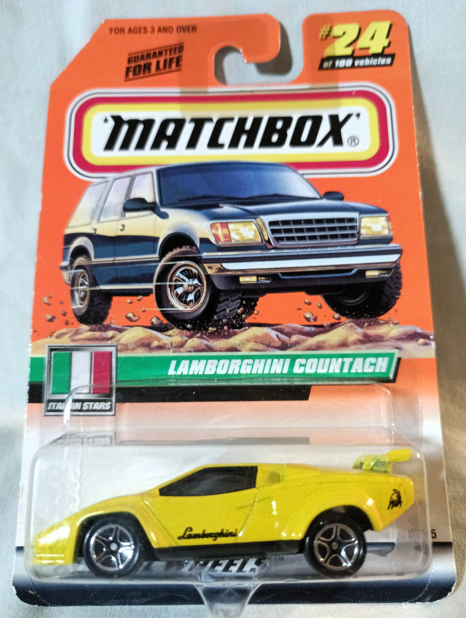 Matchbox 24 Italian Stars Lamborghini Countach LP500S Sports Car 2000 - TulipStuff