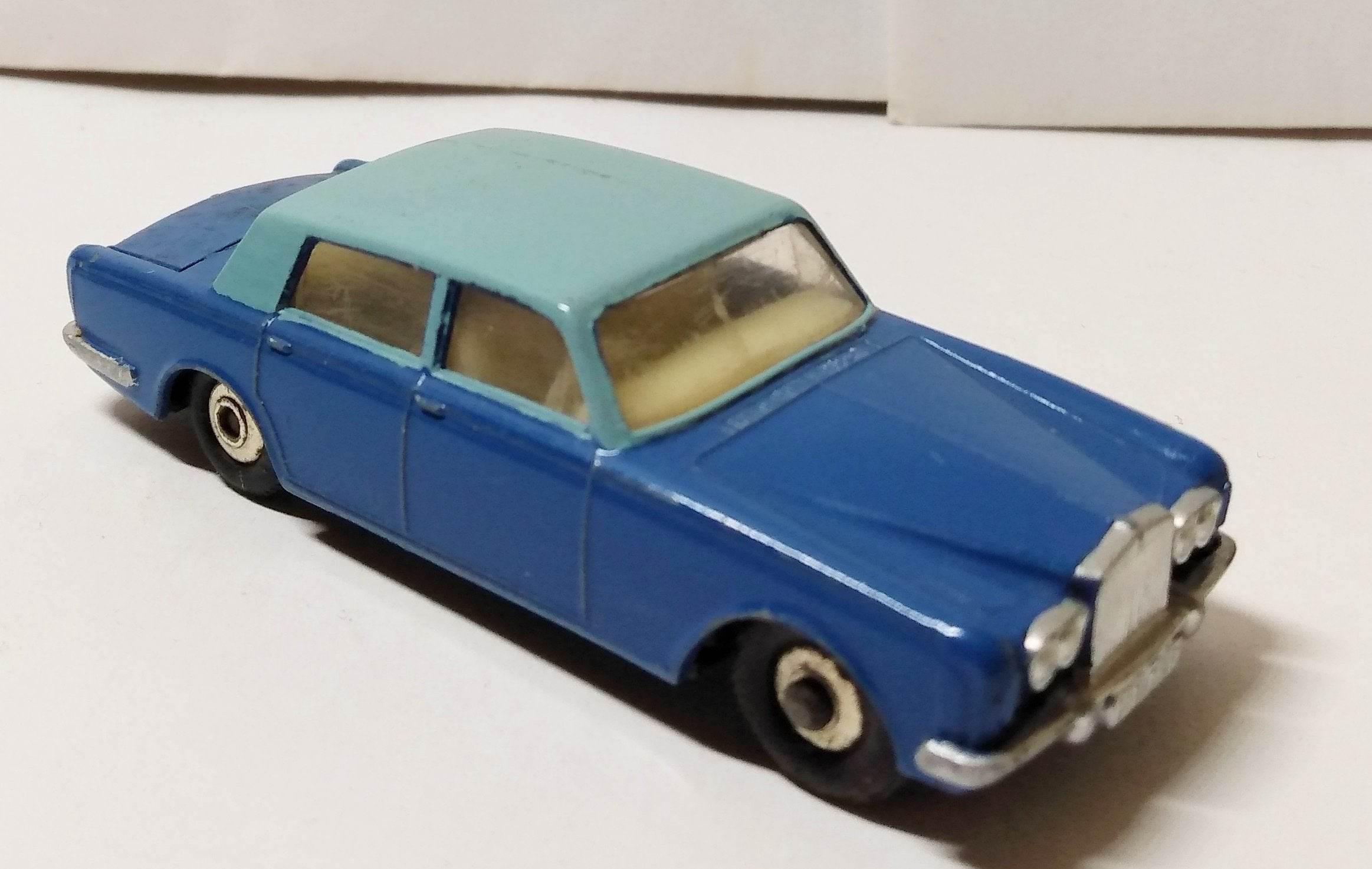 Jouet En Tôle Yonezawa Rolls Royce Silver Cloud Bleue - Échelle 1/24