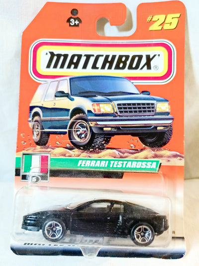 Matchbox 25 Italian Stars Ferrari Testarossa Sports Car 2000 - TulipStuff