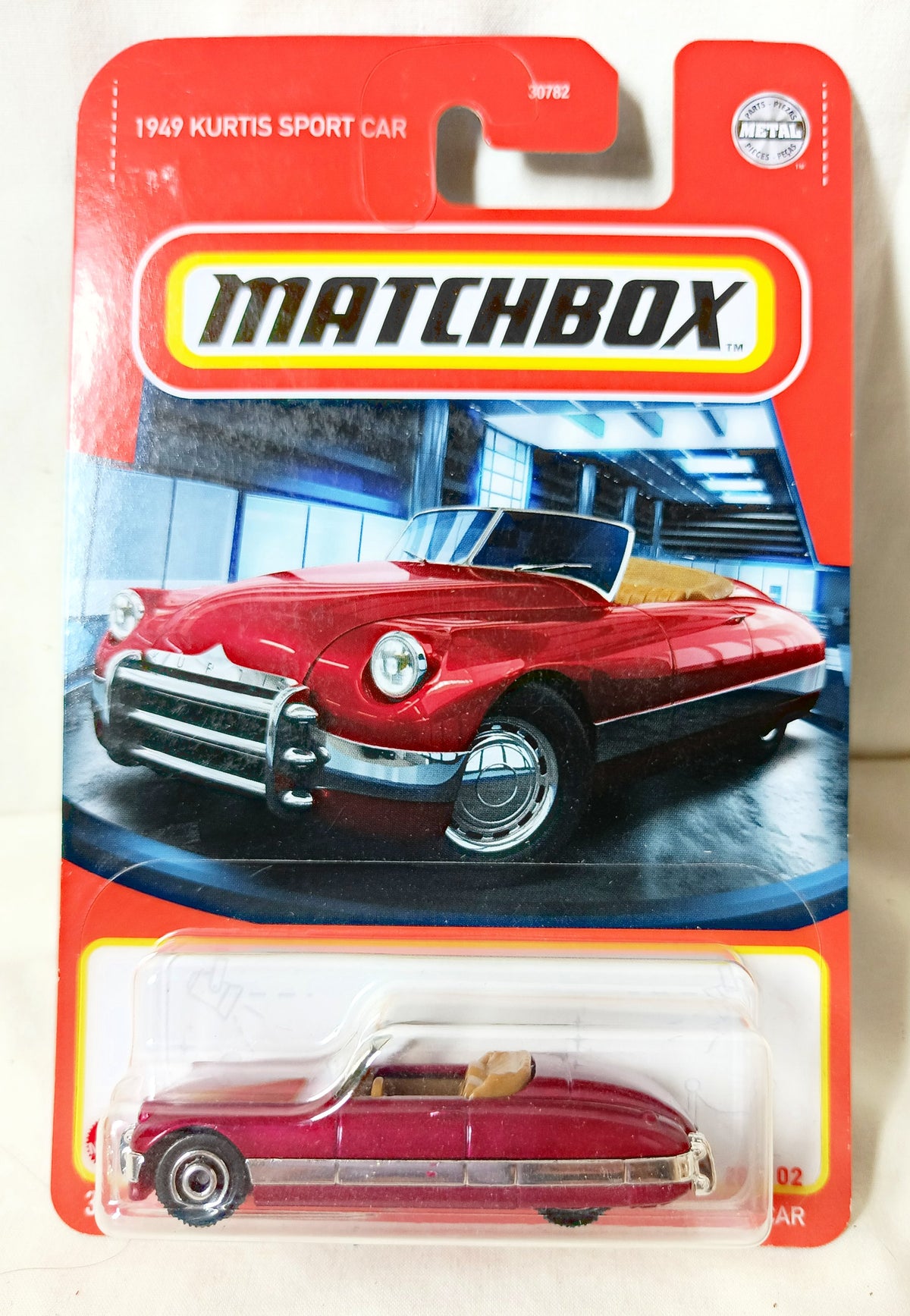 Matchbox #28 1949 Kurtis Sport Car MBX Showroom 2022 - TulipStuff