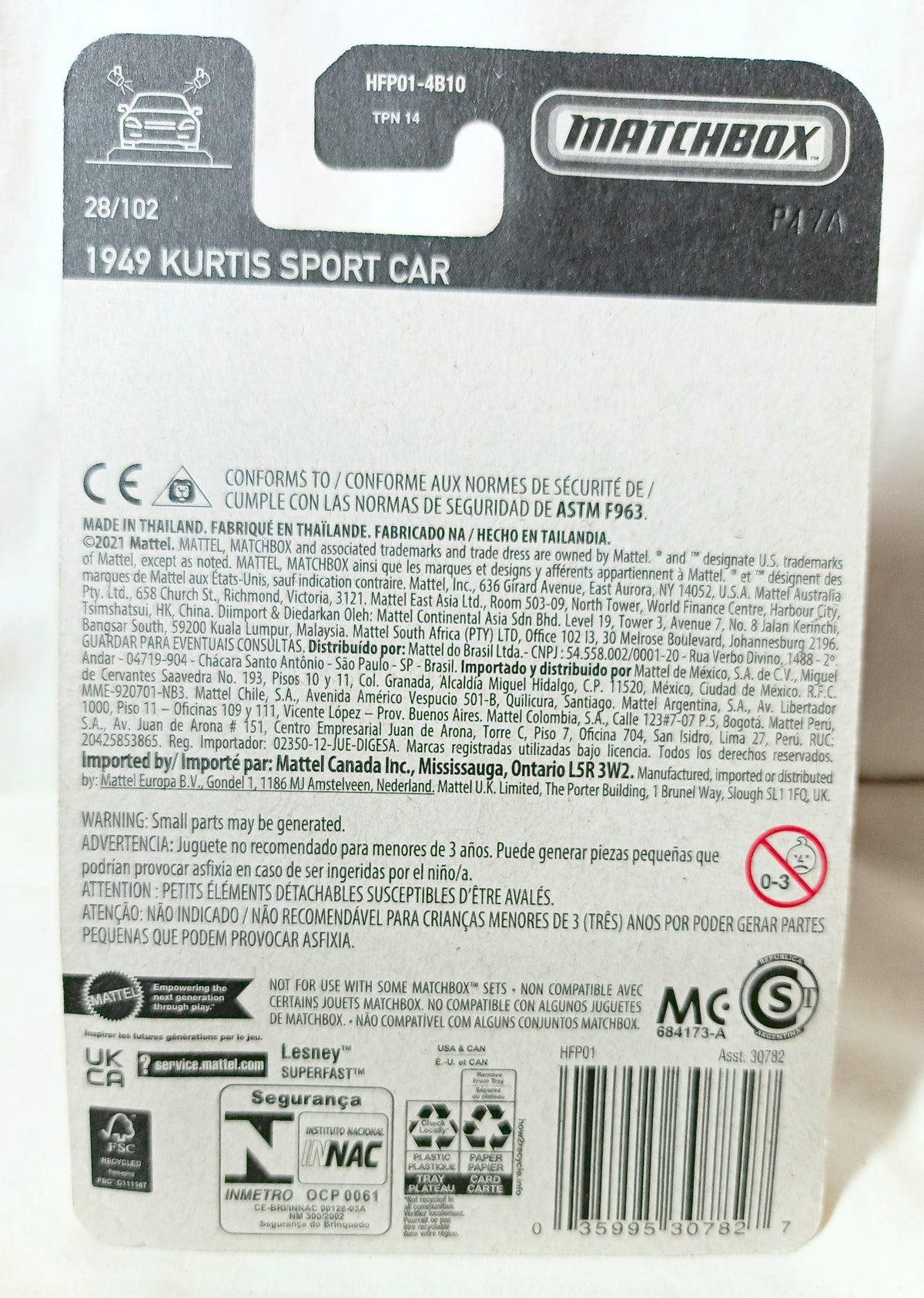 Matchbox #28 1949 Kurtis Sport Car MBX Showroom 2022 - TulipStuff
