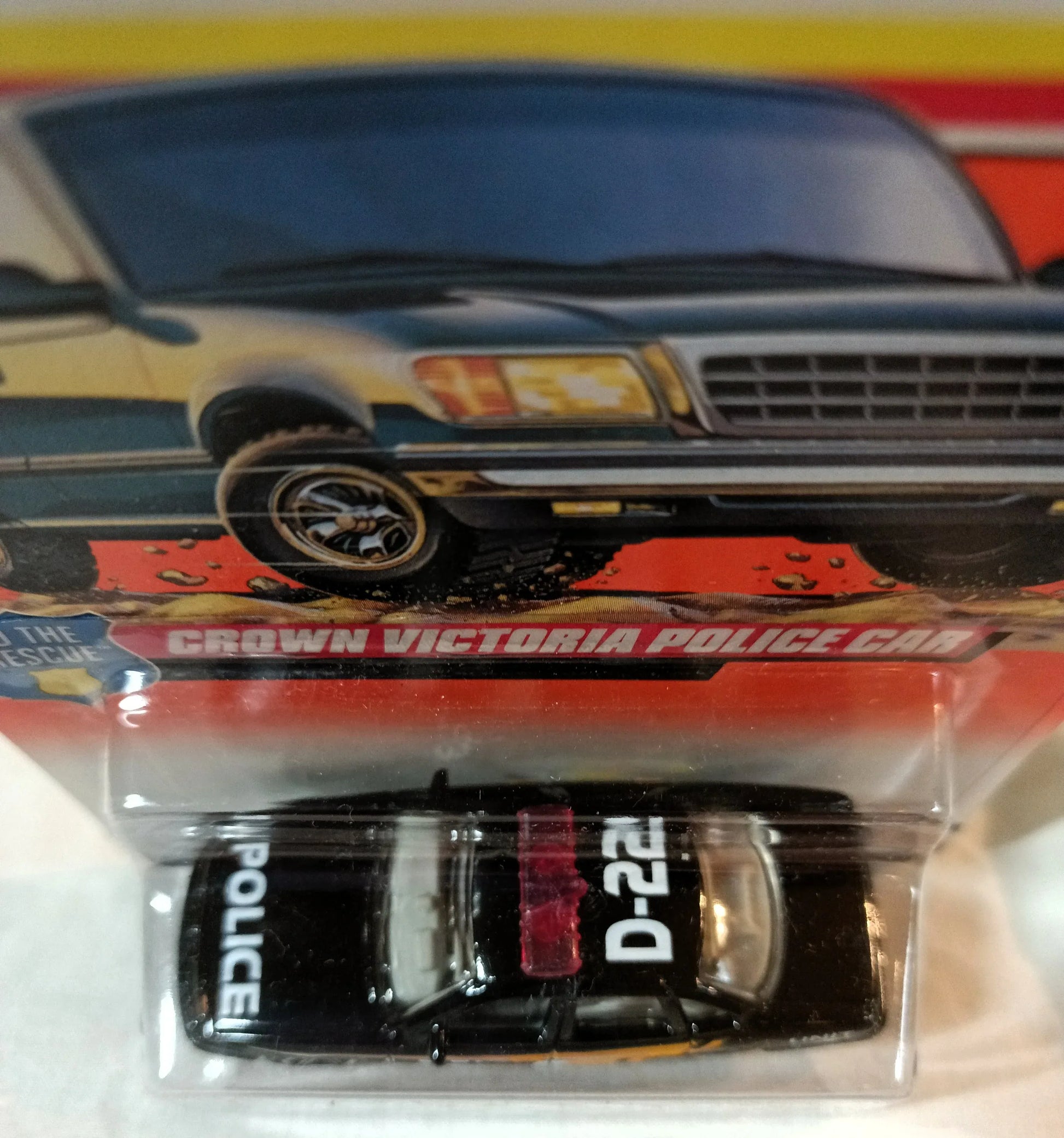 Matchbox #28 1997 Ford Crown Victoria Police Car To The Rescue Series - TulipStuff