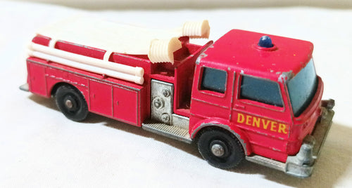 Lesney Matchbox 29 Fire Pumper Truck Diecast 1966 England - TulipStuff