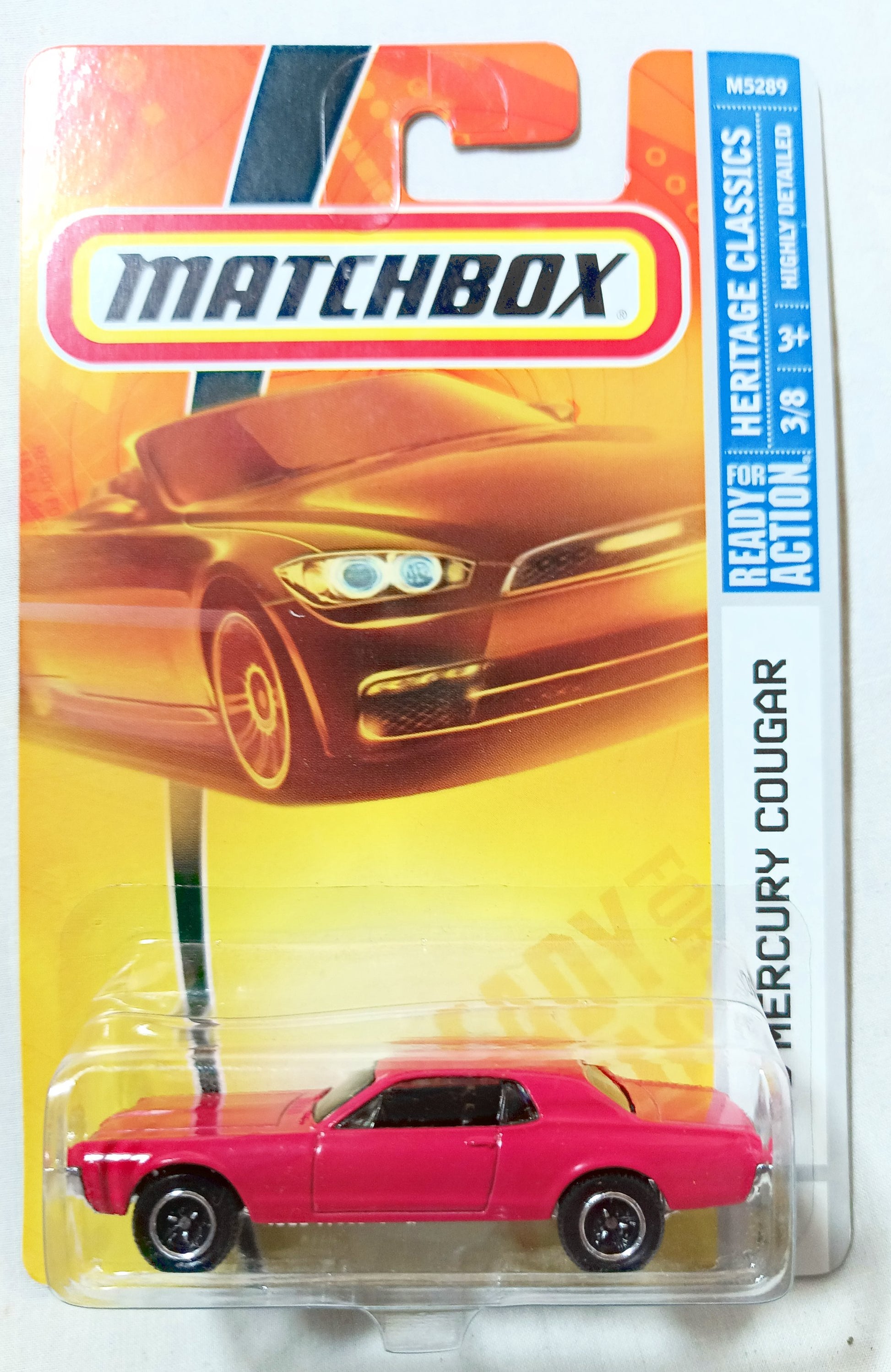 Matchbox #3 '68 Mercury Cougar Heritage Classics Series 2008 Red - TulipStuff