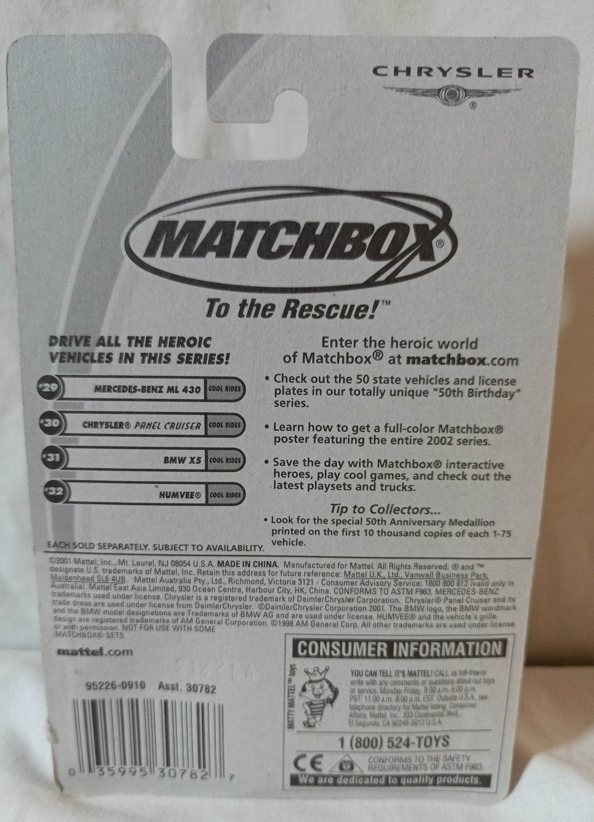 Matchbox #30 Chrysler Panel Van Cool Rides 2002 - TulipStuff