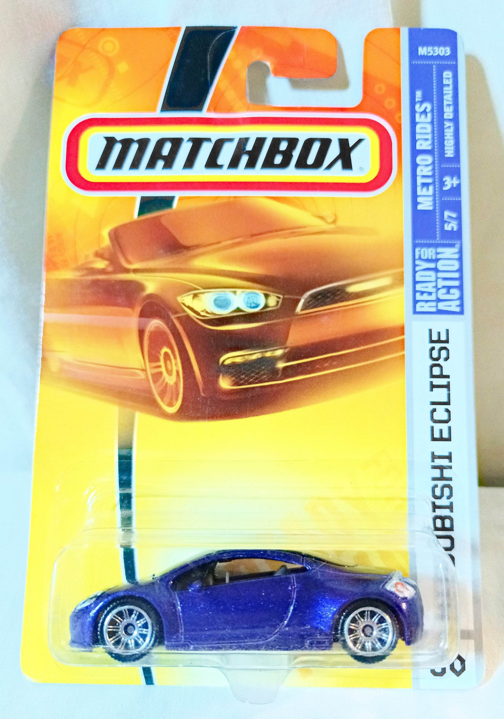 Matchbox #30 Mitsubishi Eclipse Metro Rides Purple 2008 - TulipStuff