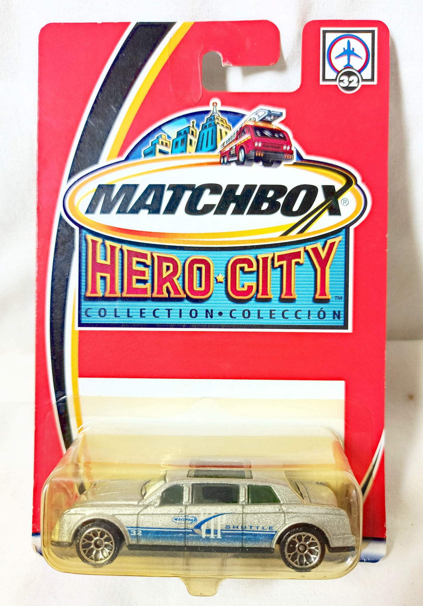 Matchbox #32 Limousine Airport VIP Shuttle Hero City 2003 - TulipStuff