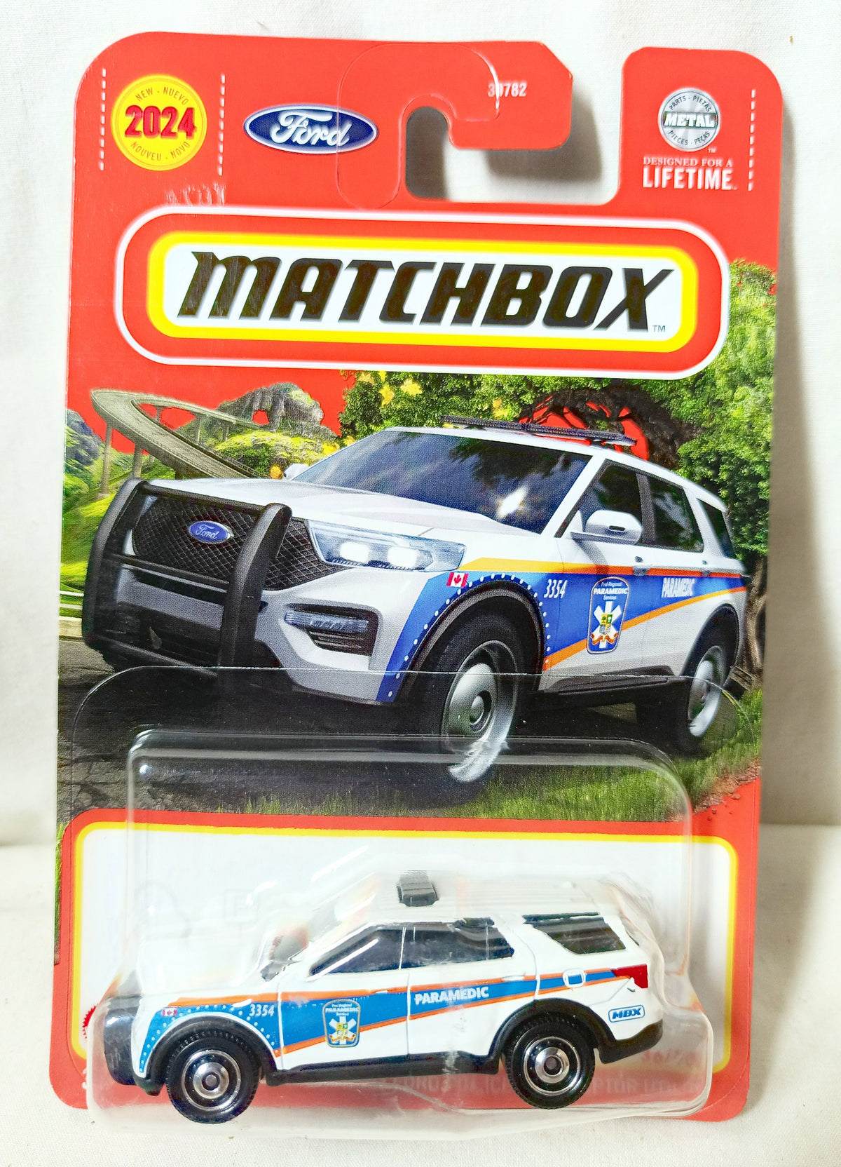 Matchbox #36 2023 Ford Interceptor Police Utility Paramedic SUV - TulipStuff