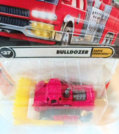 Matchbox MB37 Bulldozer Earth Crunchers Series Red 2001 - TulipStuff