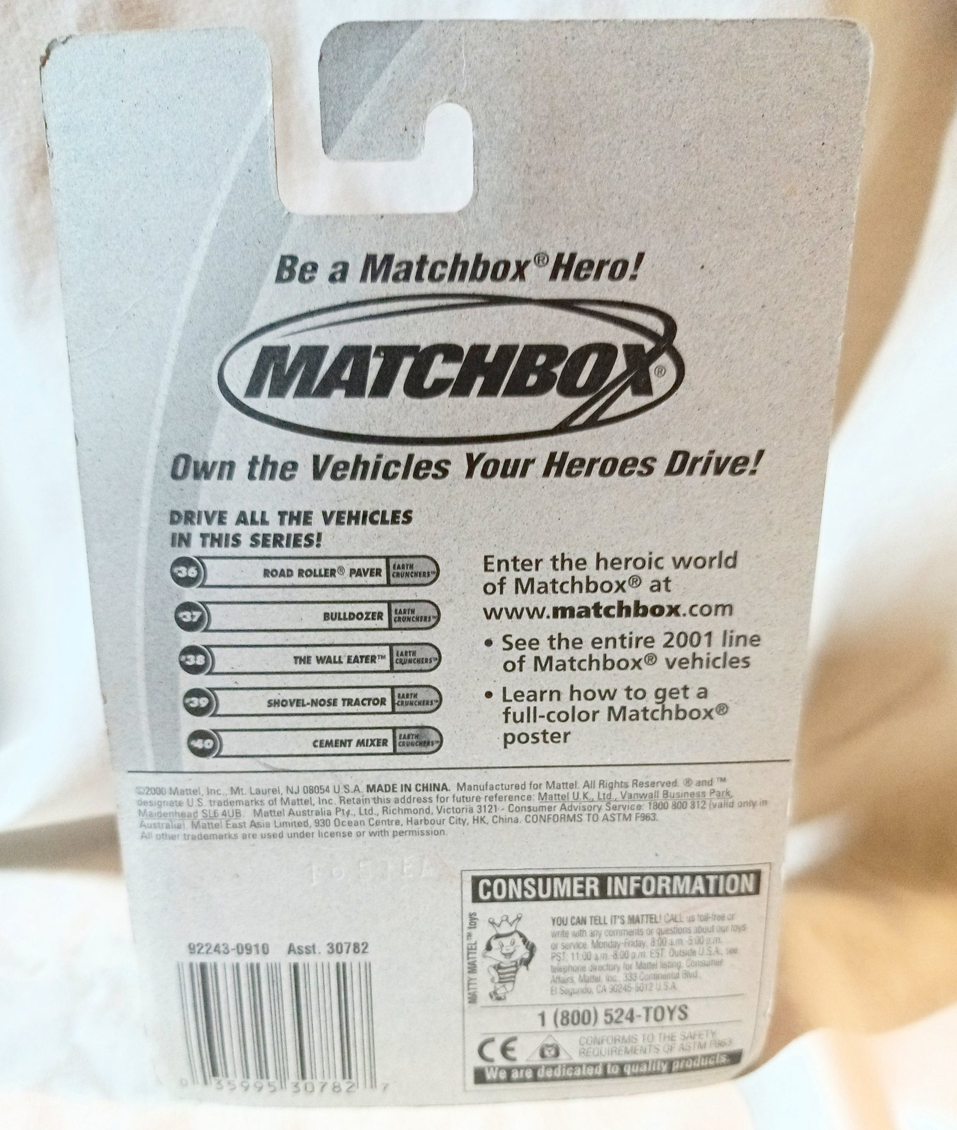 Matchbox MB37 Bulldozer Earth Crunchers Series Red 2001 - TulipStuff