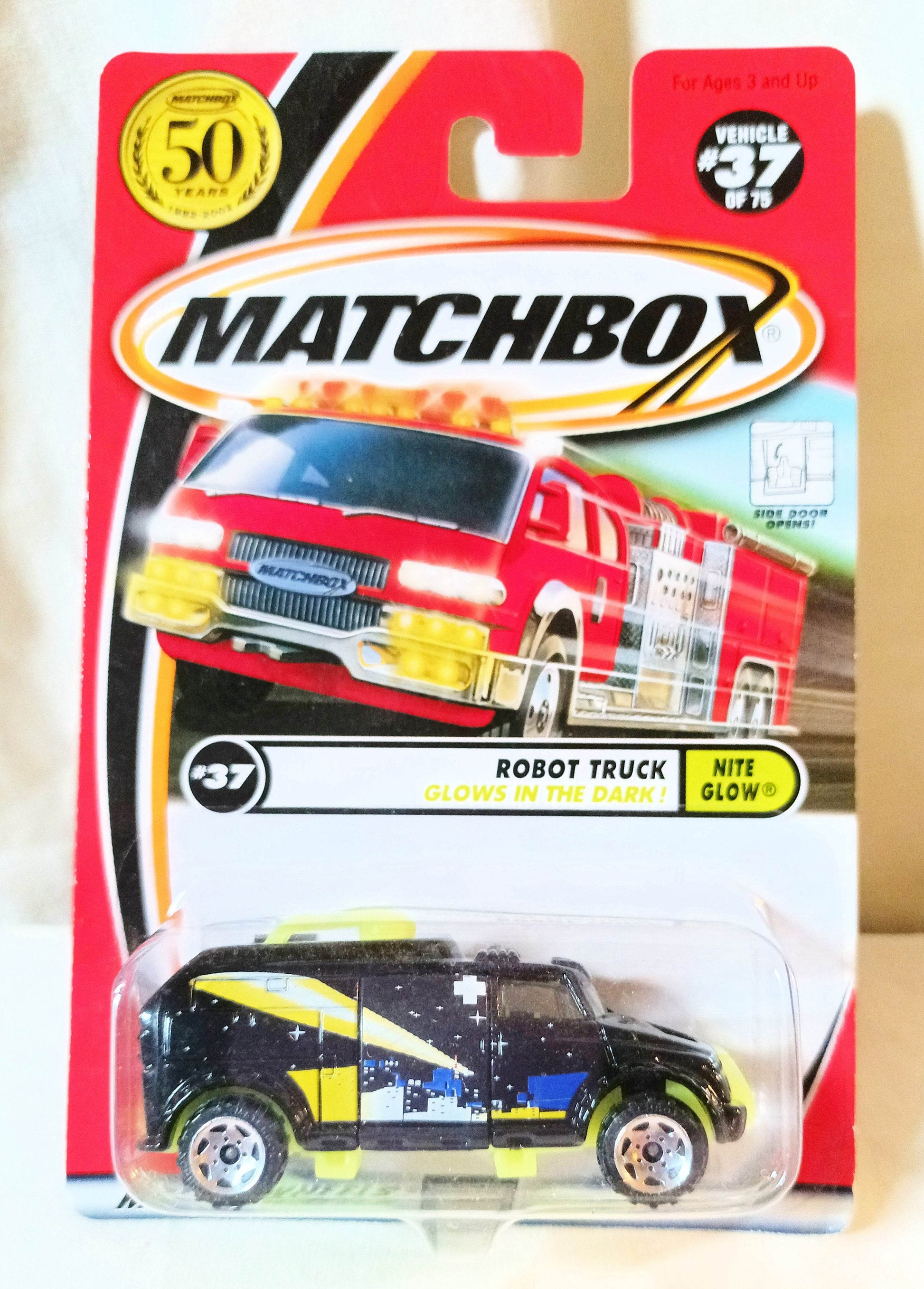 Matchbox #37 Robot Truck Nite Glow In Dark 50th Anniversary 2002 - TulipStuff