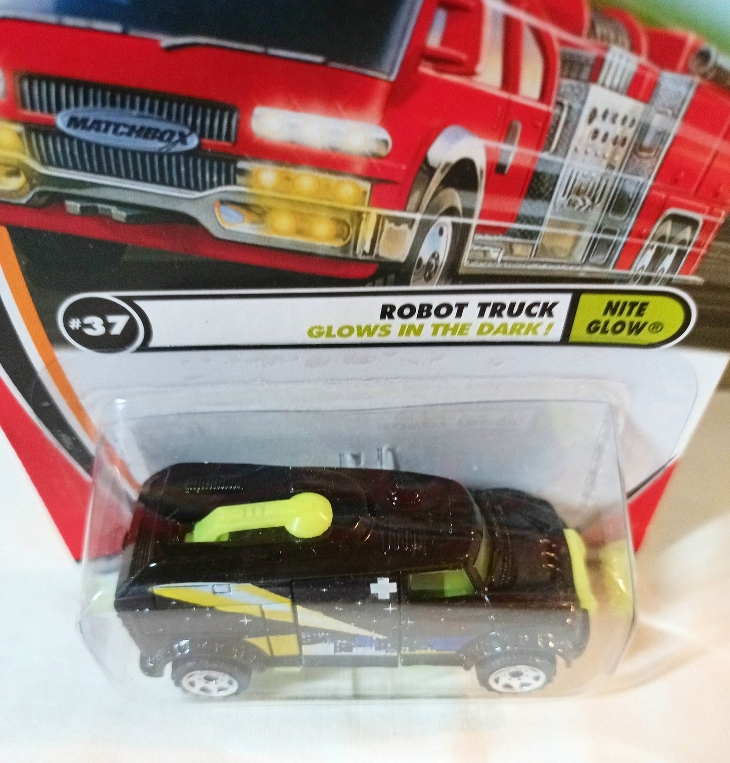 Matchbox #37 Robot Truck Nite Glow In Dark 50th Anniversary 2002 - TulipStuff