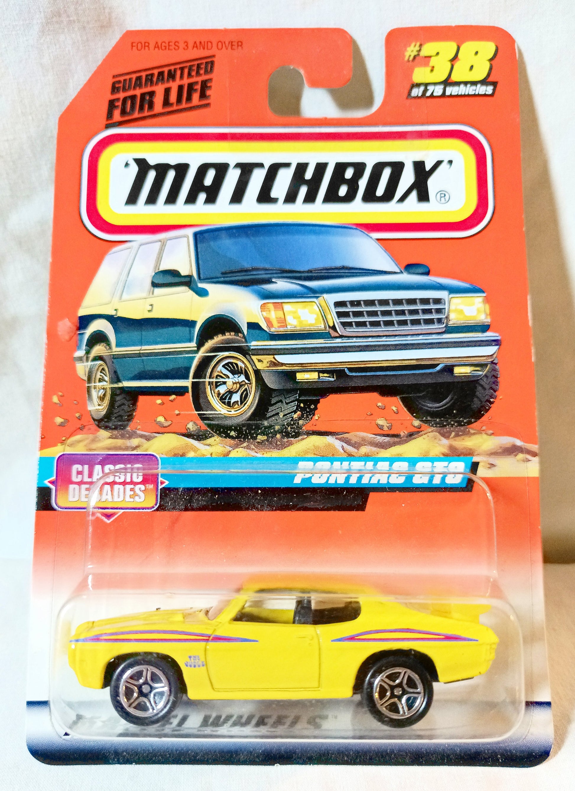 Matchbox #38 '70 Pontiac GTO Classic Decades 1998 - TulipStuff