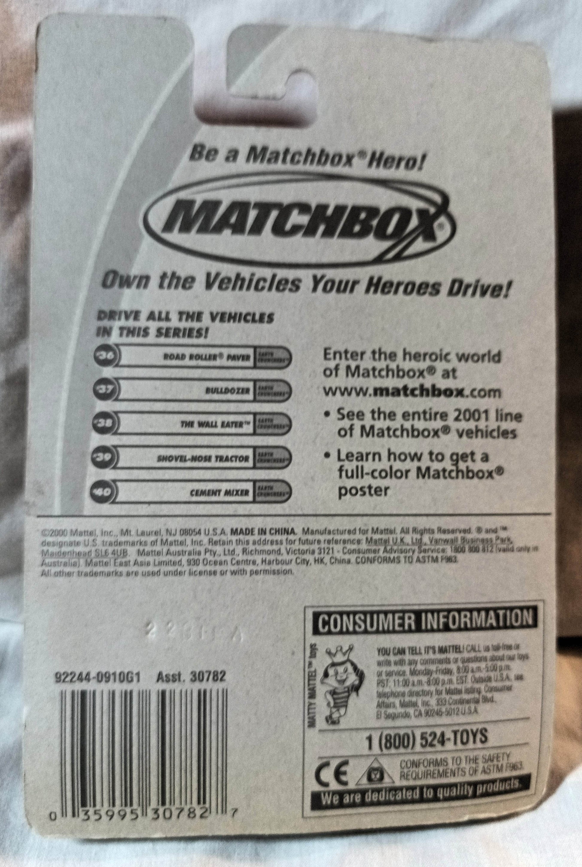 Matchbox 38 The Wall Eater Demolition Machine Earth Crunchers 2001 - TulipStuff