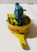 Load image into Gallery viewer, Lesney Matchbox no. 38 Honda Motorcycle and Trailer 1967 England - TulipStuff
