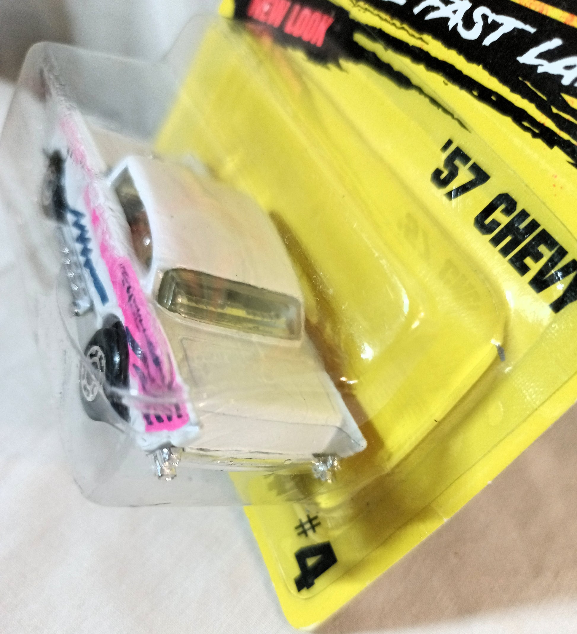 Matchbox #4 '57 Chevy Bel Air White Superfast 1996 - TulipStuff