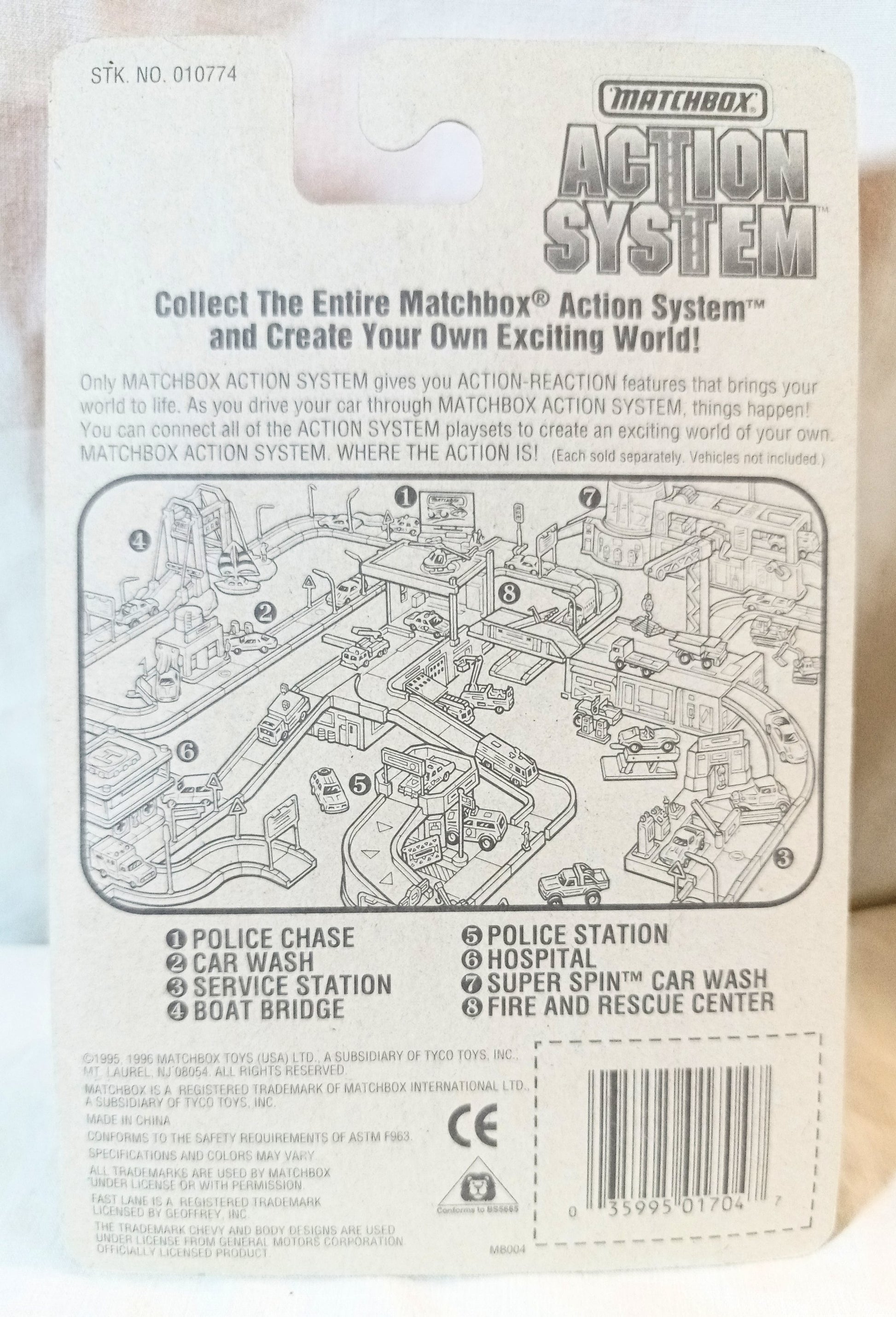 Matchbox #4 '57 Chevy Bel Air White Superfast 1996 - TulipStuff