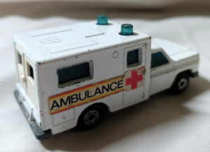 Lesney Matchbox 41 Chevrolet Ambulance Red Cross England 1978 - TulipStuff