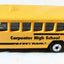 Matchbox #12 School Bus Carpenter High School 1996 - TulipStuff