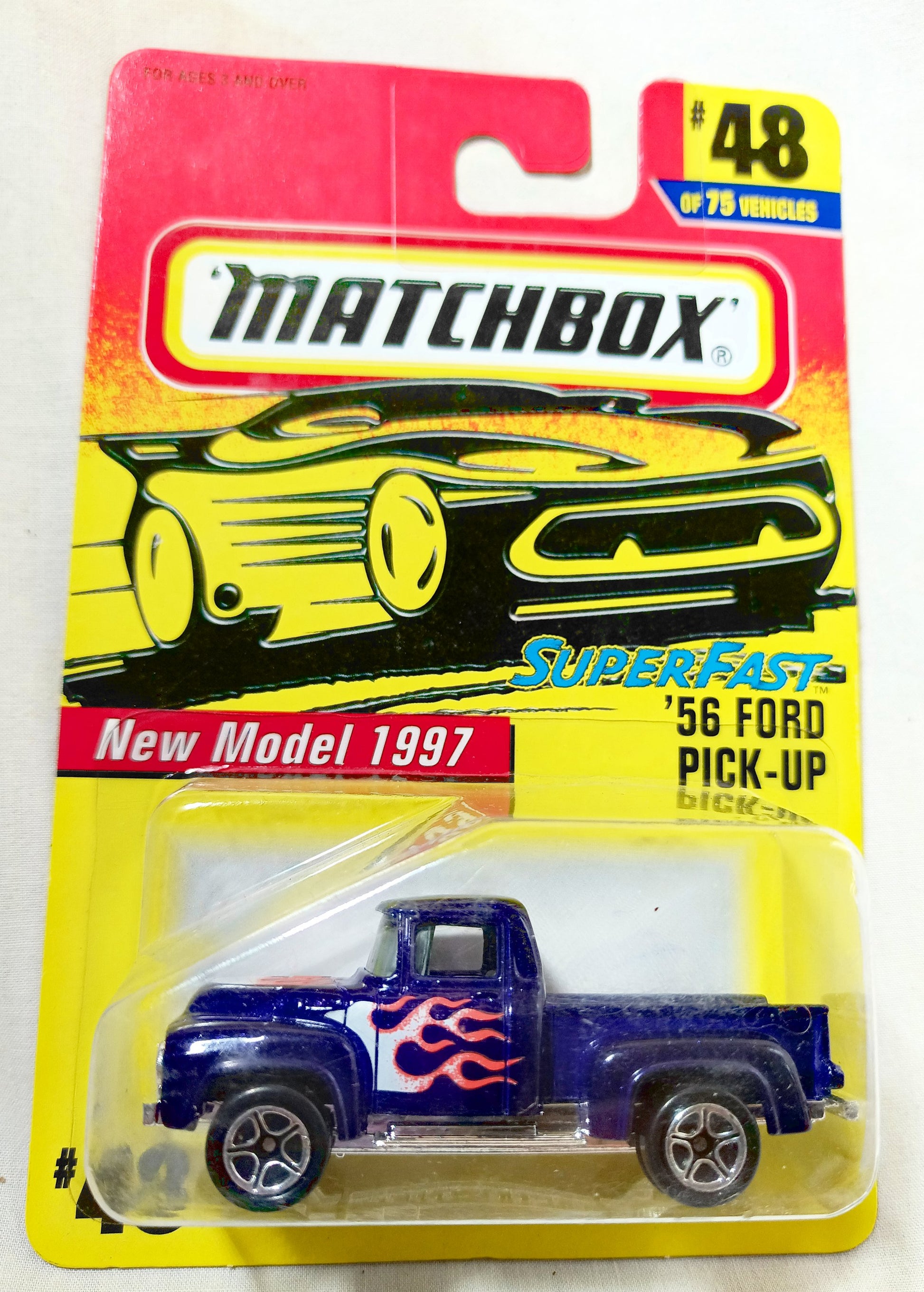 Matchbox #48 '56 Ford Pick-Up Truck Superfast Purple 1997 - Tuliptuff