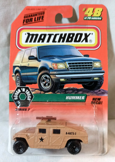 Matchbox #48 Hummer Humvee Rough 'N Ready Army Military 1998 - TulipStuff