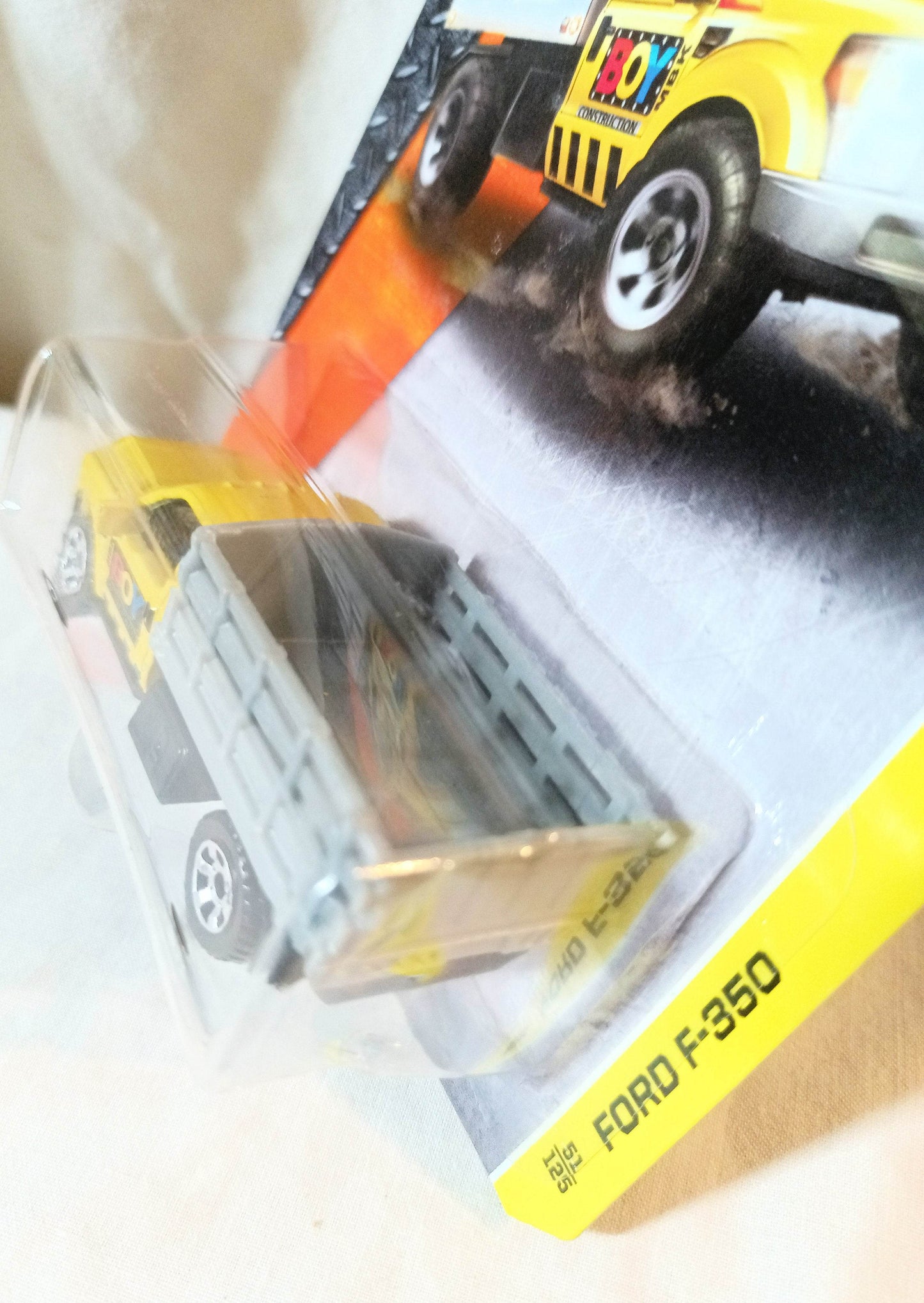 Matchbox #51 Ford F350 Stakebed Truck MBX Construction 2016 - TulipStuff