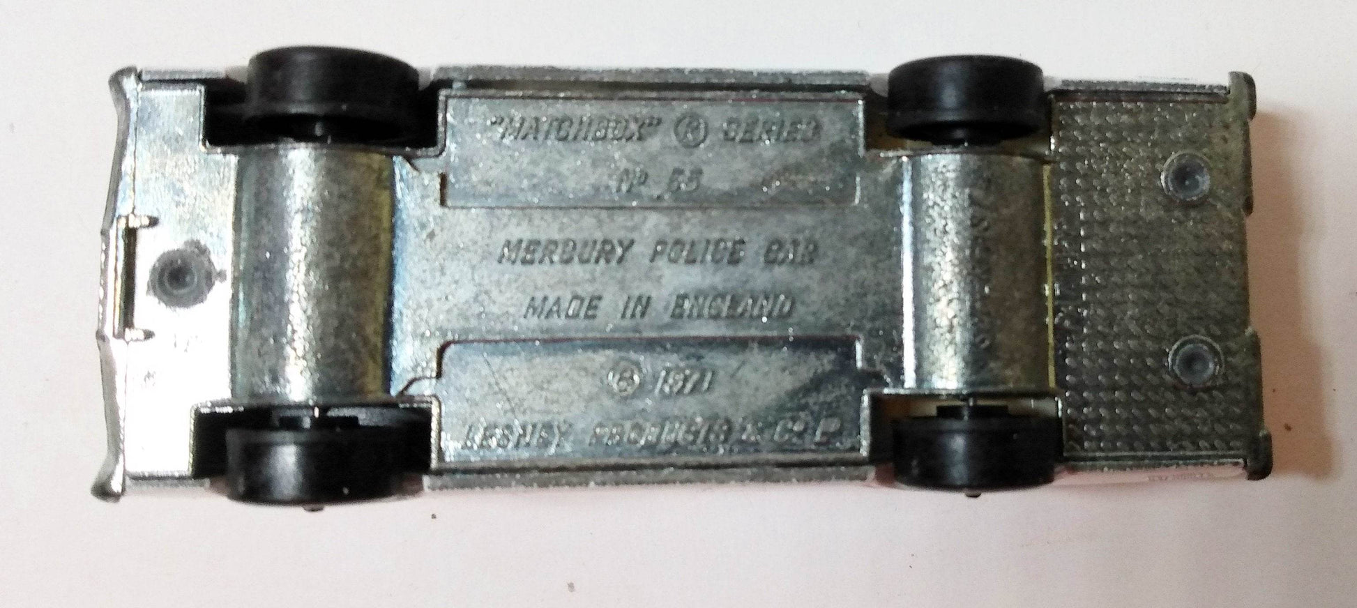 Lesney Matchbox 55 Mercury Commuter Police Station Wagon Superfast 1971 - TulipStuff