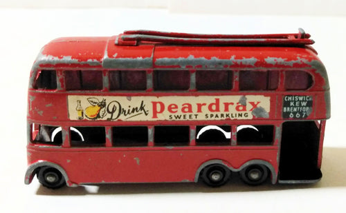 Lesney Matchbox 56 London Trolley Bus Peardrax England 1958 bpw - TulipStuff