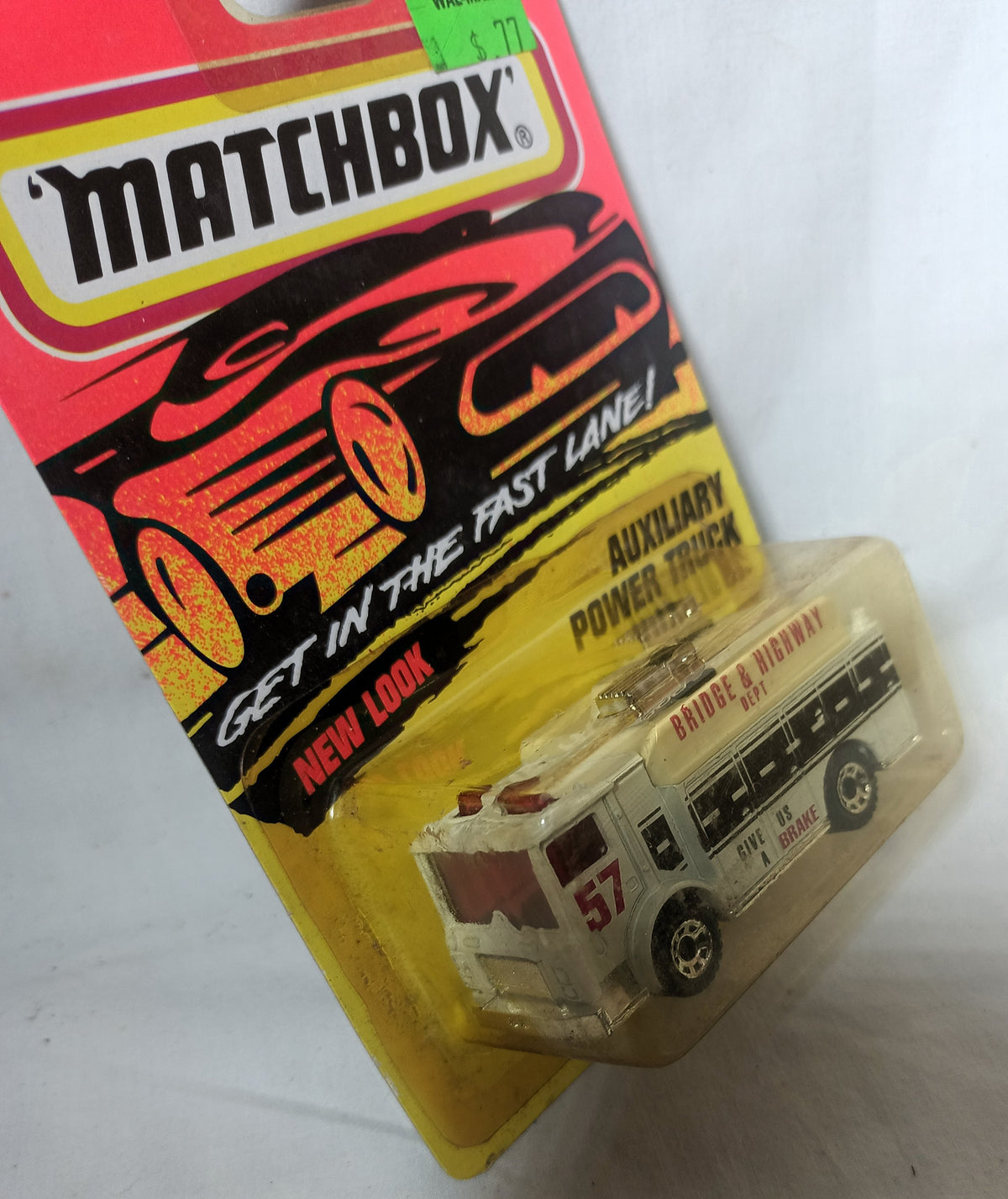 Matchbox #57 Auxiliary Power Truck Bridge & Highway White 1996 - TulipStuff