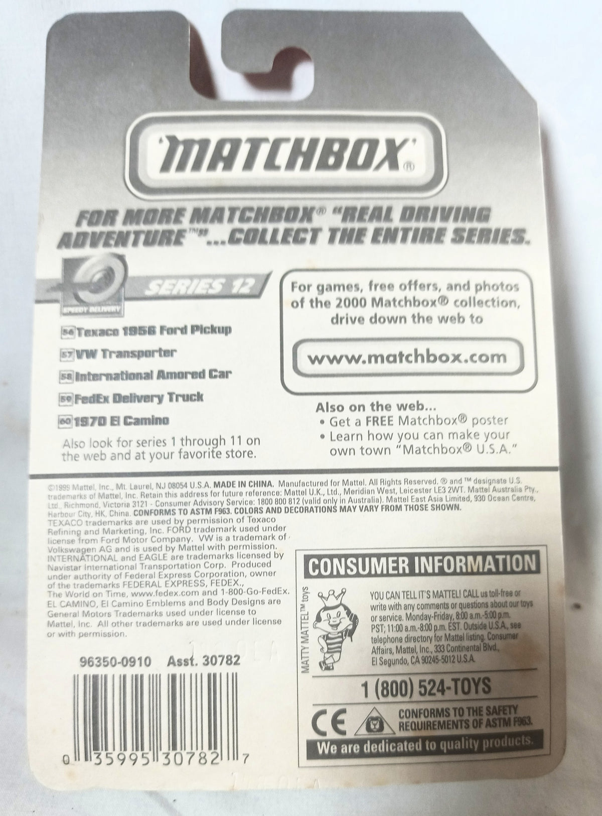 Matchbox #57 '67 VW Transporter Richie's Pizzeria Speedy Delivery 2000 - TulipStuff