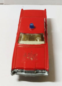 Lesney Matchbox 59 Mercury Parklane Fire Chief Car Superfast 1971 - TulipStuff