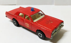 Lesney Matchbox 59 Mercury Parklane Fire Chief Car Superfast 1971 - TulipStuff