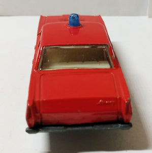 Lesney Matchbox 59 Mercury Parklane Fire Chief Car Superfast 1971 - TulipStuff