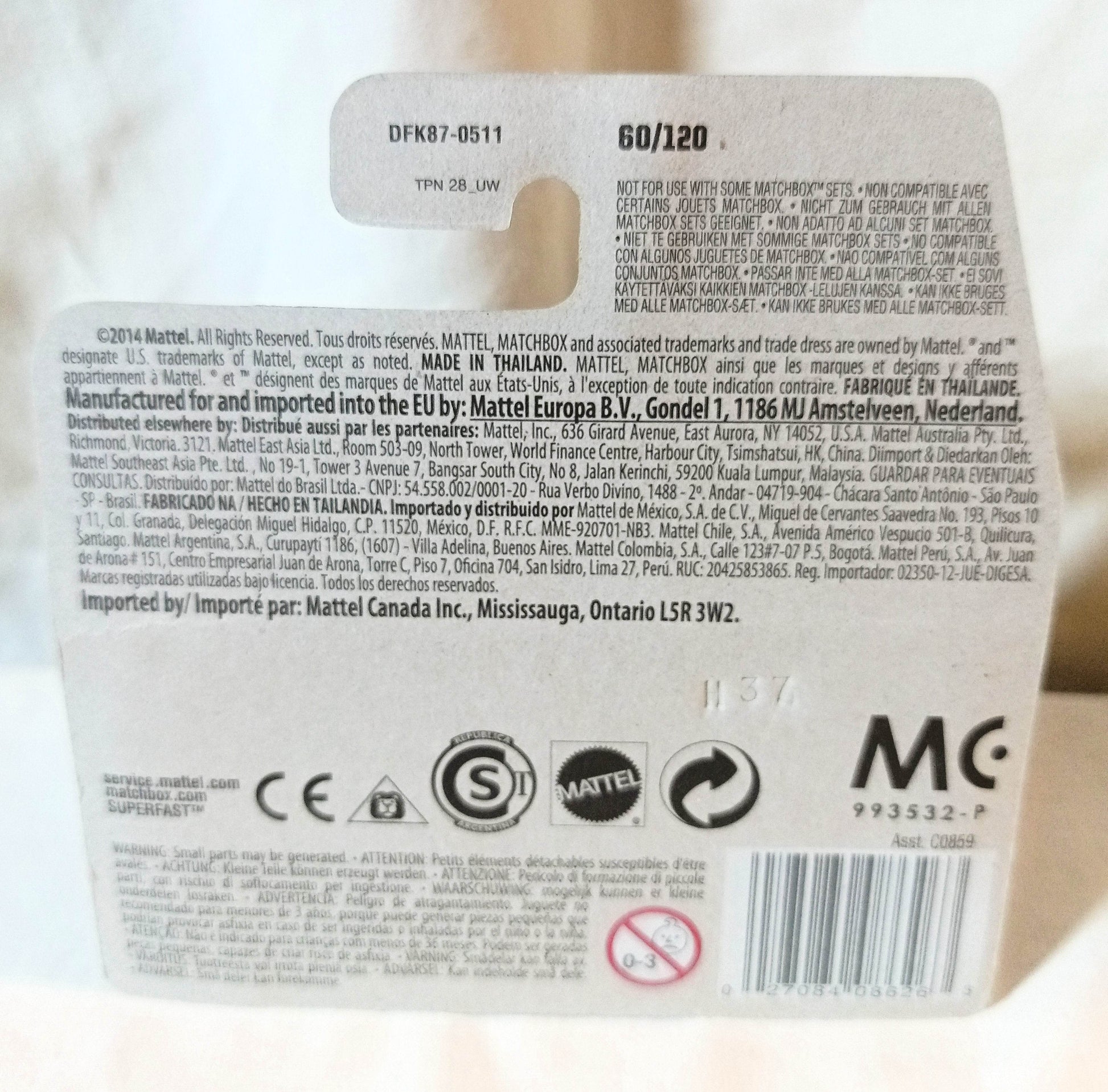 Matchbox #60 Crime Crusher 4x4 Heroic Rescue 2015 Short Card - TulipStuff