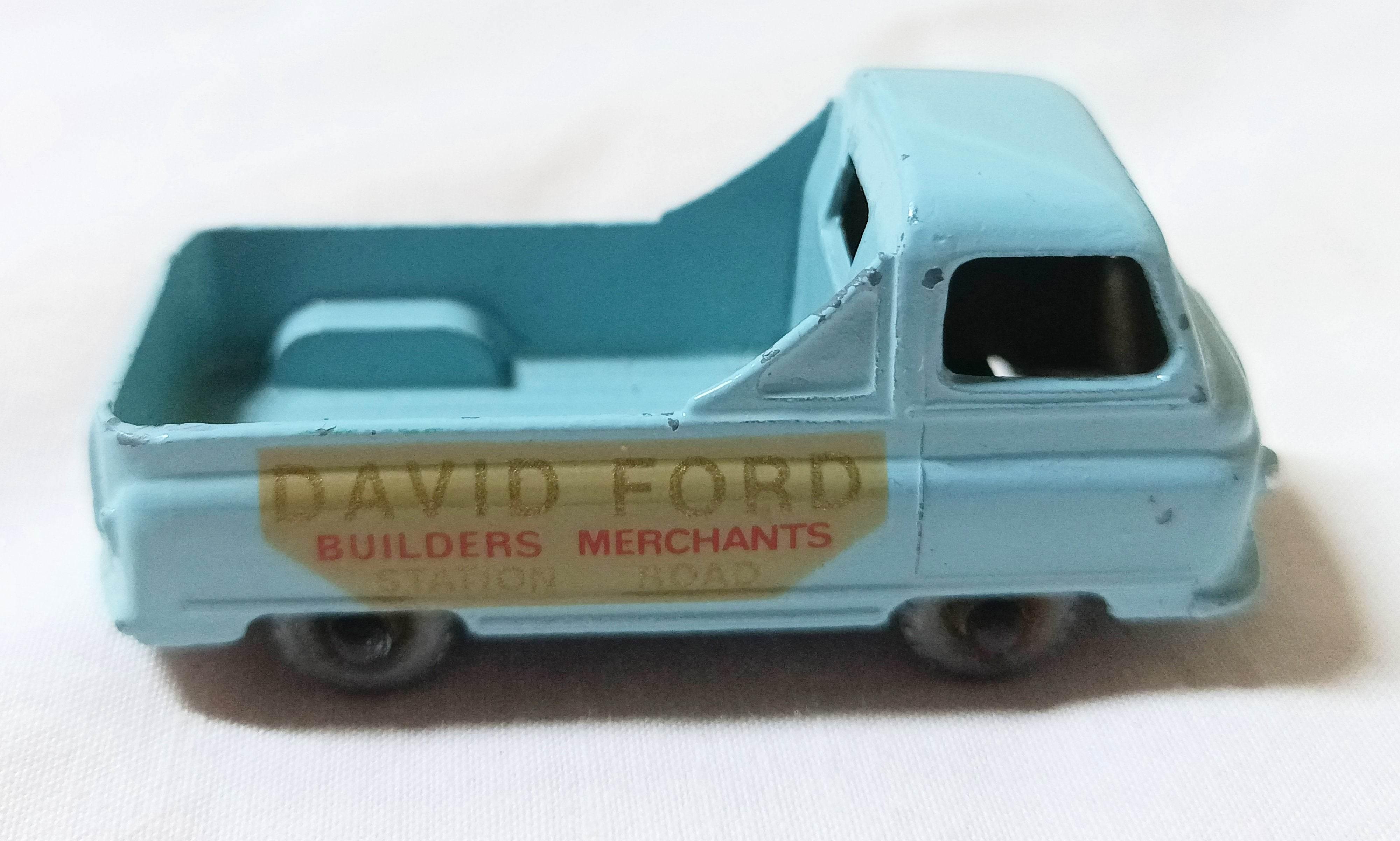 Lesney Matchbox 60 Morris J2 Pickup Truck David Ford Builders 1958