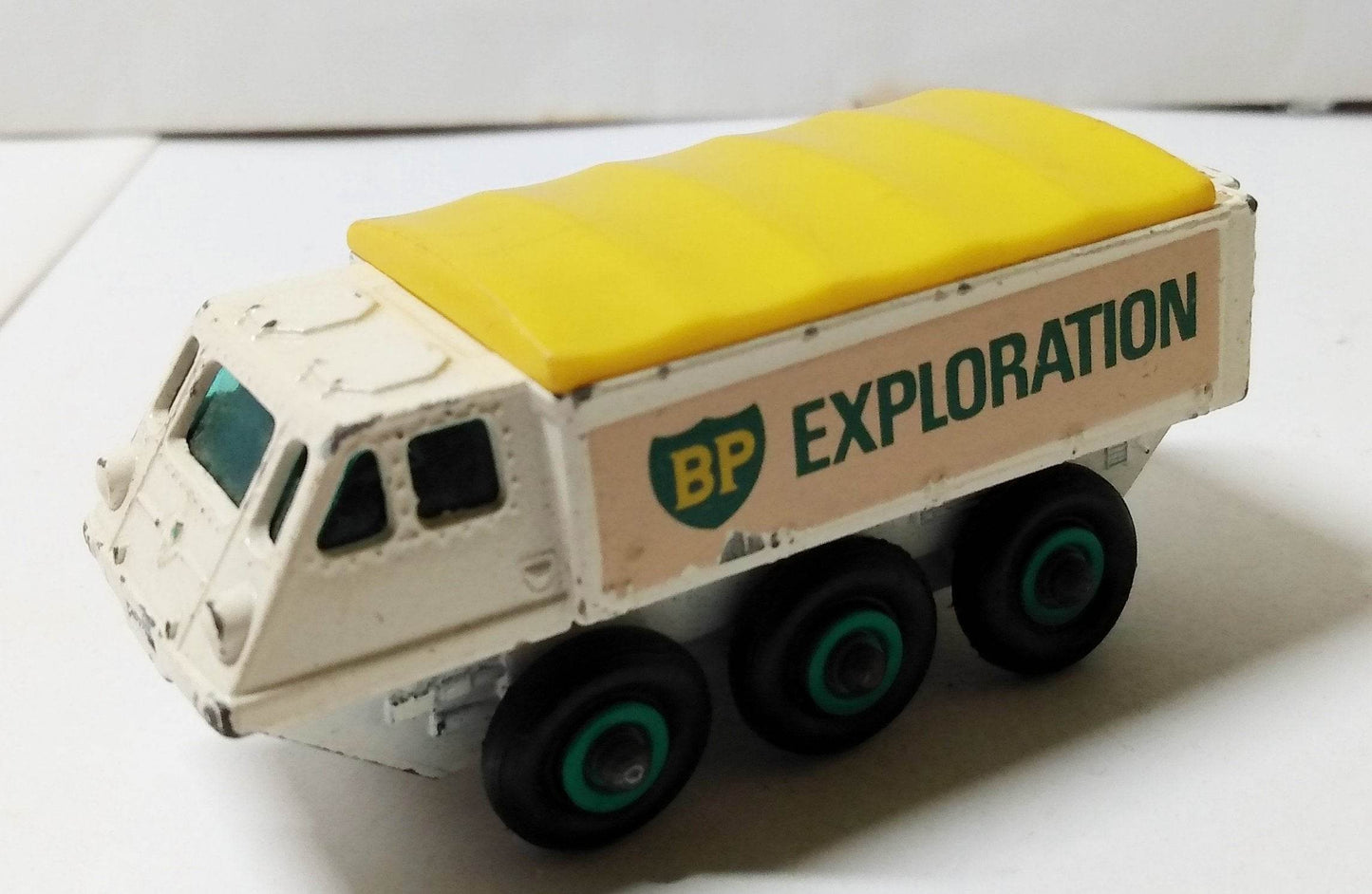 Lesney Matchbox 61 Alvis Stalwart BP Exploration Truck 1966 smooth bed - TulipStuff