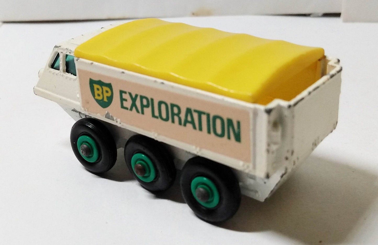 Lesney Matchbox 61 Alvis Stalwart BP Exploration Truck 1966 smooth bed - TulipStuff