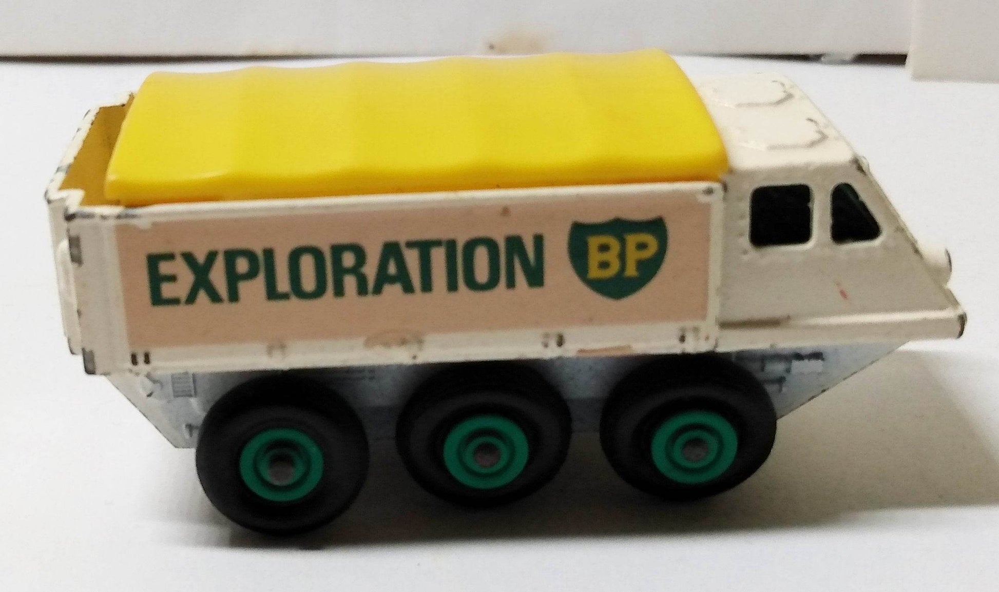 Lesney Matchbox 61 Alvis Stalwart BP Exploration Truck 1966 smooth bed - TulipStuff